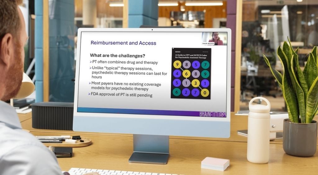 Mental Health America Webinar on Computer Screen