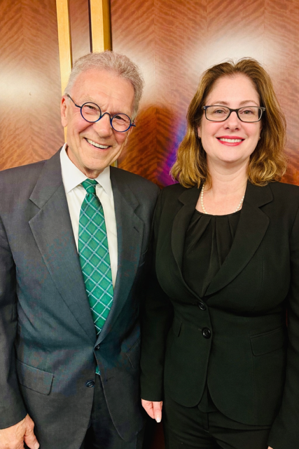 Sarah and Senator Tom Daschle